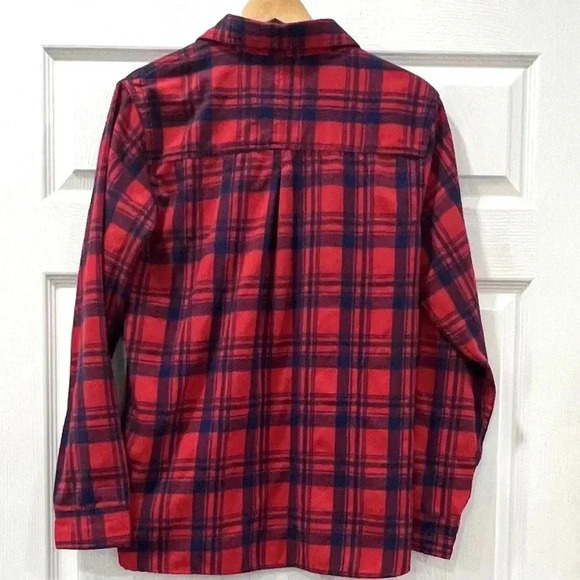 Outdoor Casuals Women’s Red and Blue Flannel Button Up Size XL - Picture 2 of 3